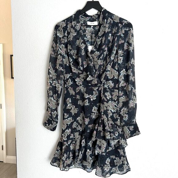 REISS Marseille Ikat-Printed Dress Size 2 - Picture 1 of 7